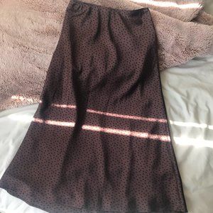 Abercrombie Satin Maxi Skirt